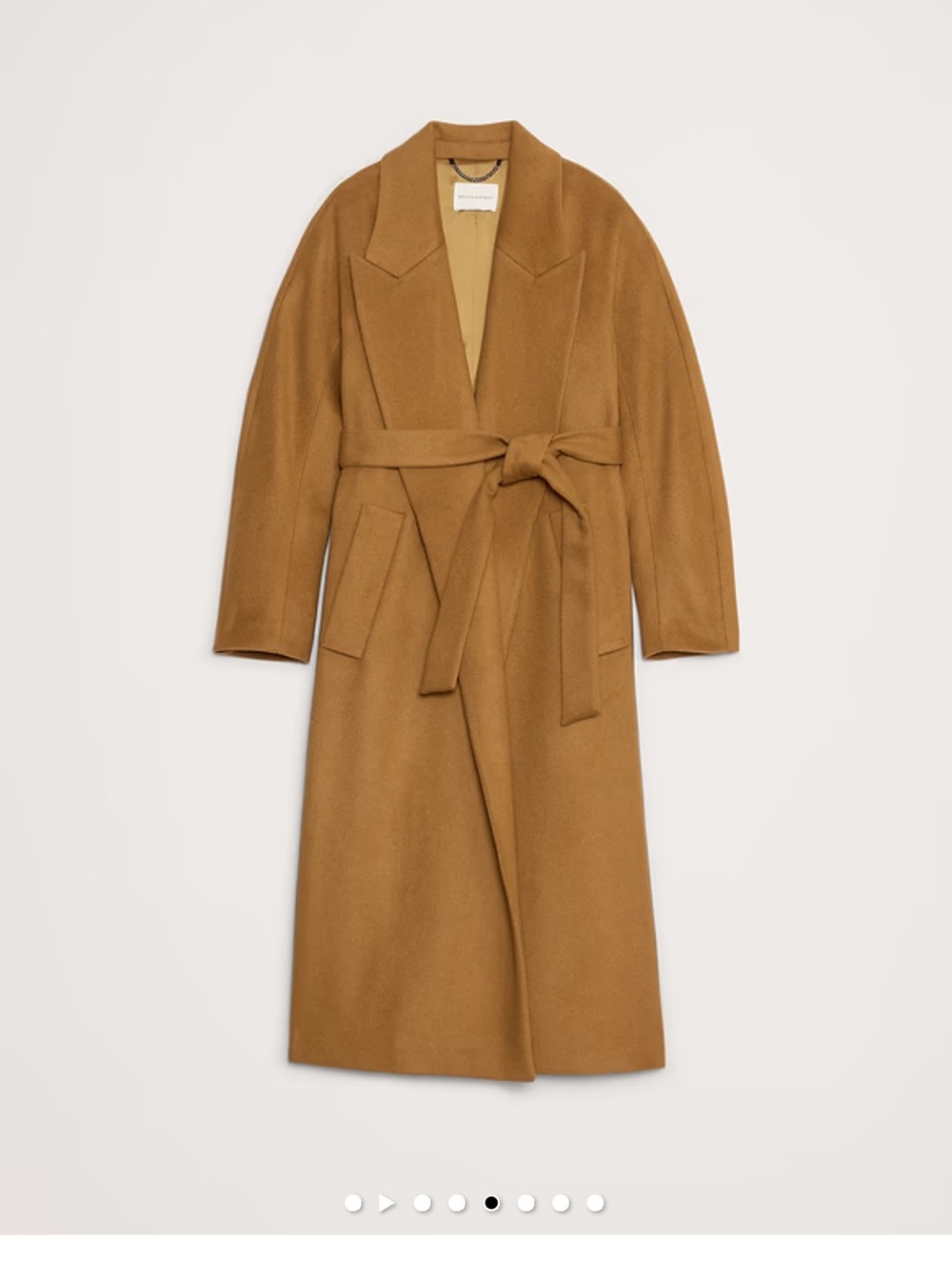 Italian Wool-Cashmere Wrap Coat